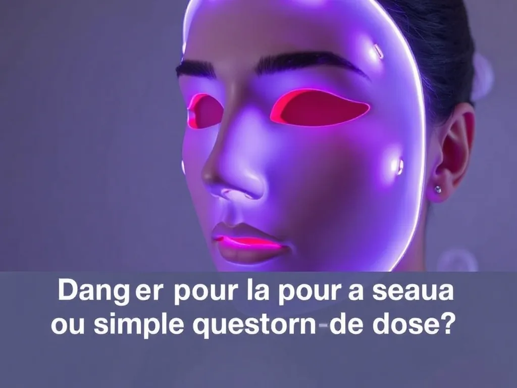 Masque LED visage : danger pour la peau ou simple question de dose ?