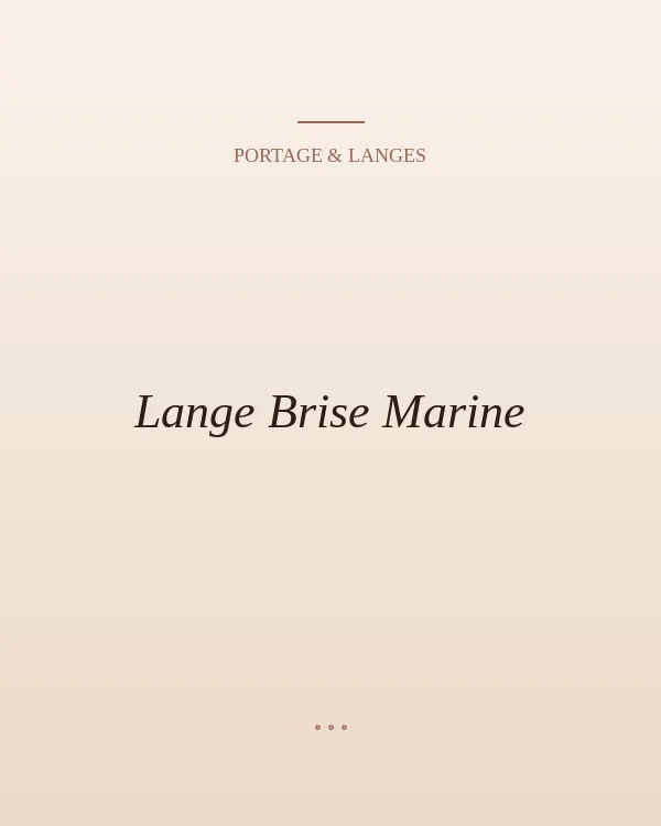 Lange couleur bleu marine.